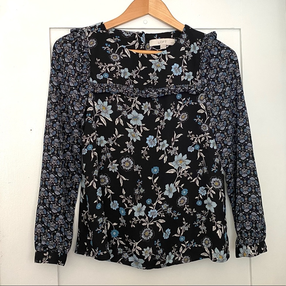 Loft floral print blouse